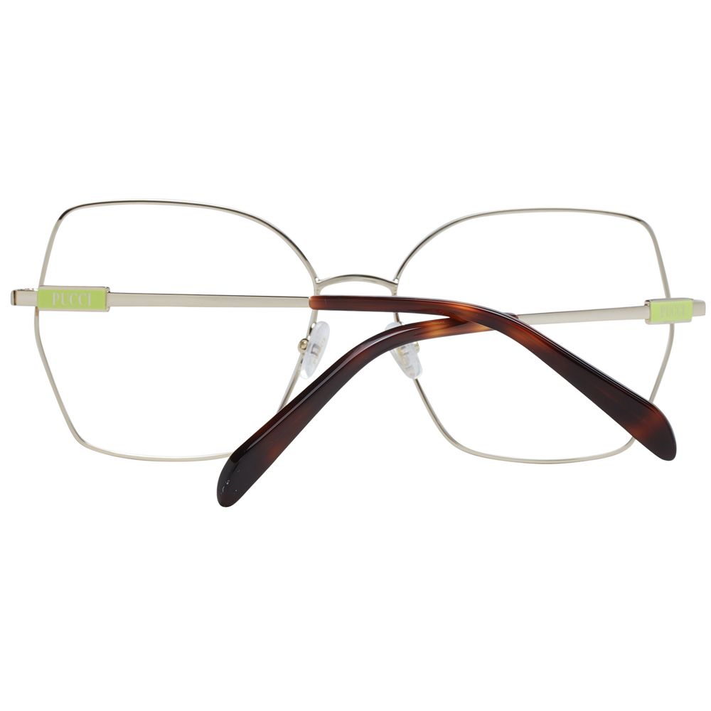 Emilio Pucci Women's Optical Glasses – Gold Butterfly Frame, 56mm