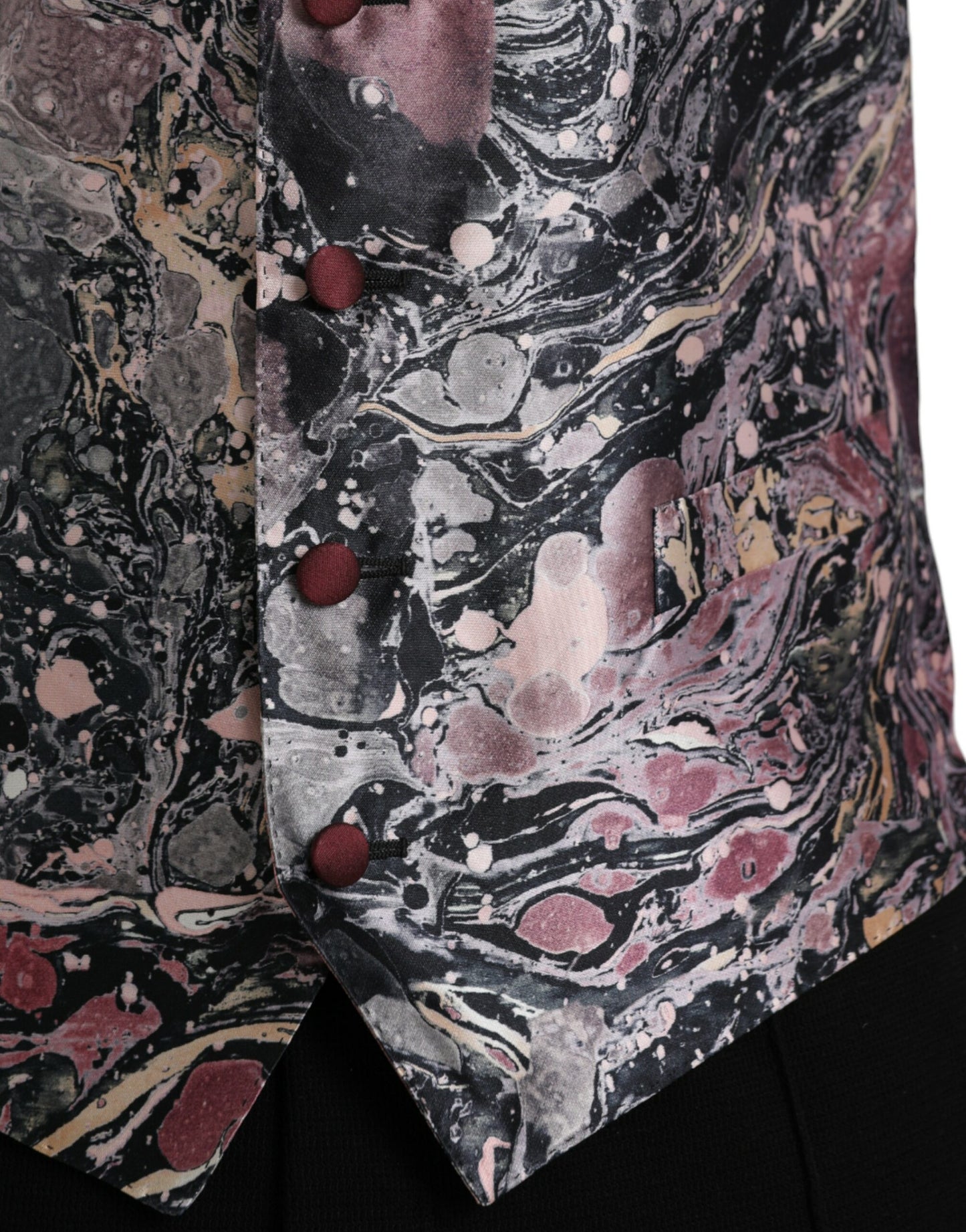 - Multicolor Galaxy Silk Waistcoat Formal Vest