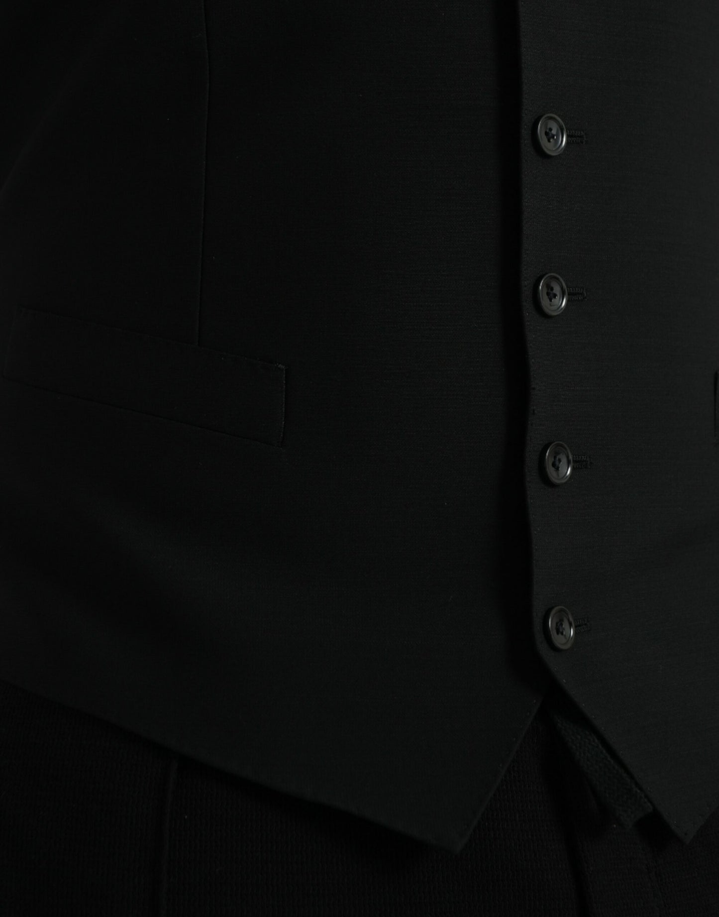 - Black Wool Waistcoat Dress Formal Vest