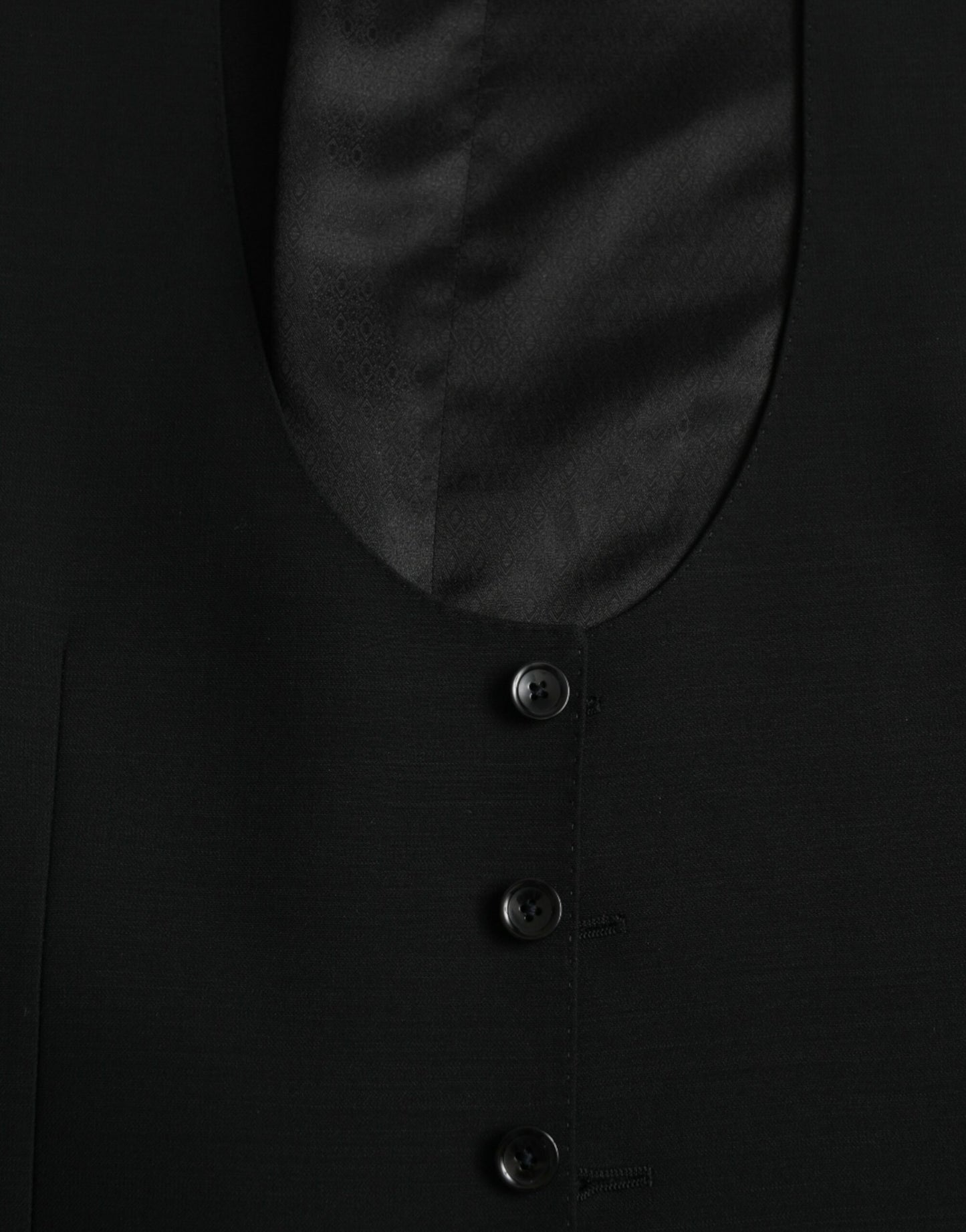 - Black Wool Waistcoat Dress Formal Vest
