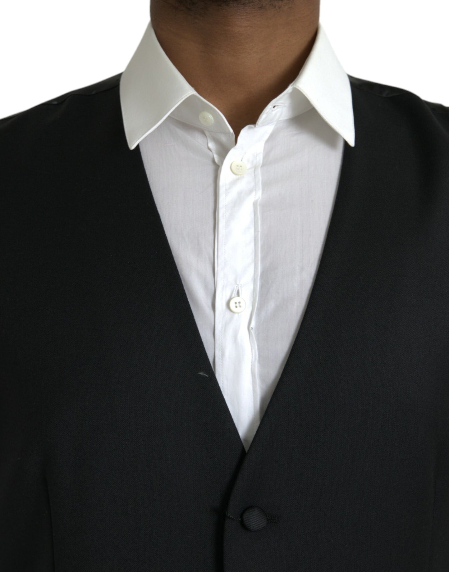 - Black Silk Waistcoat Dress Formal Vest