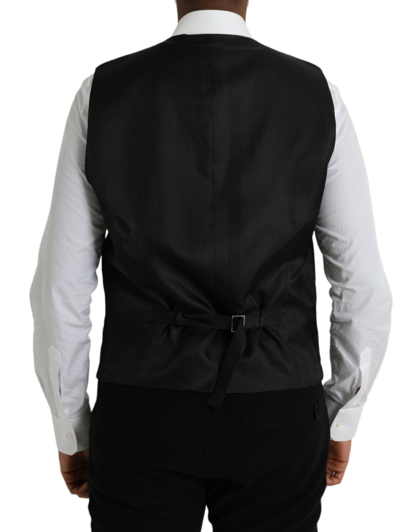 - Black Wool Waistcoat Dress Formal Vest