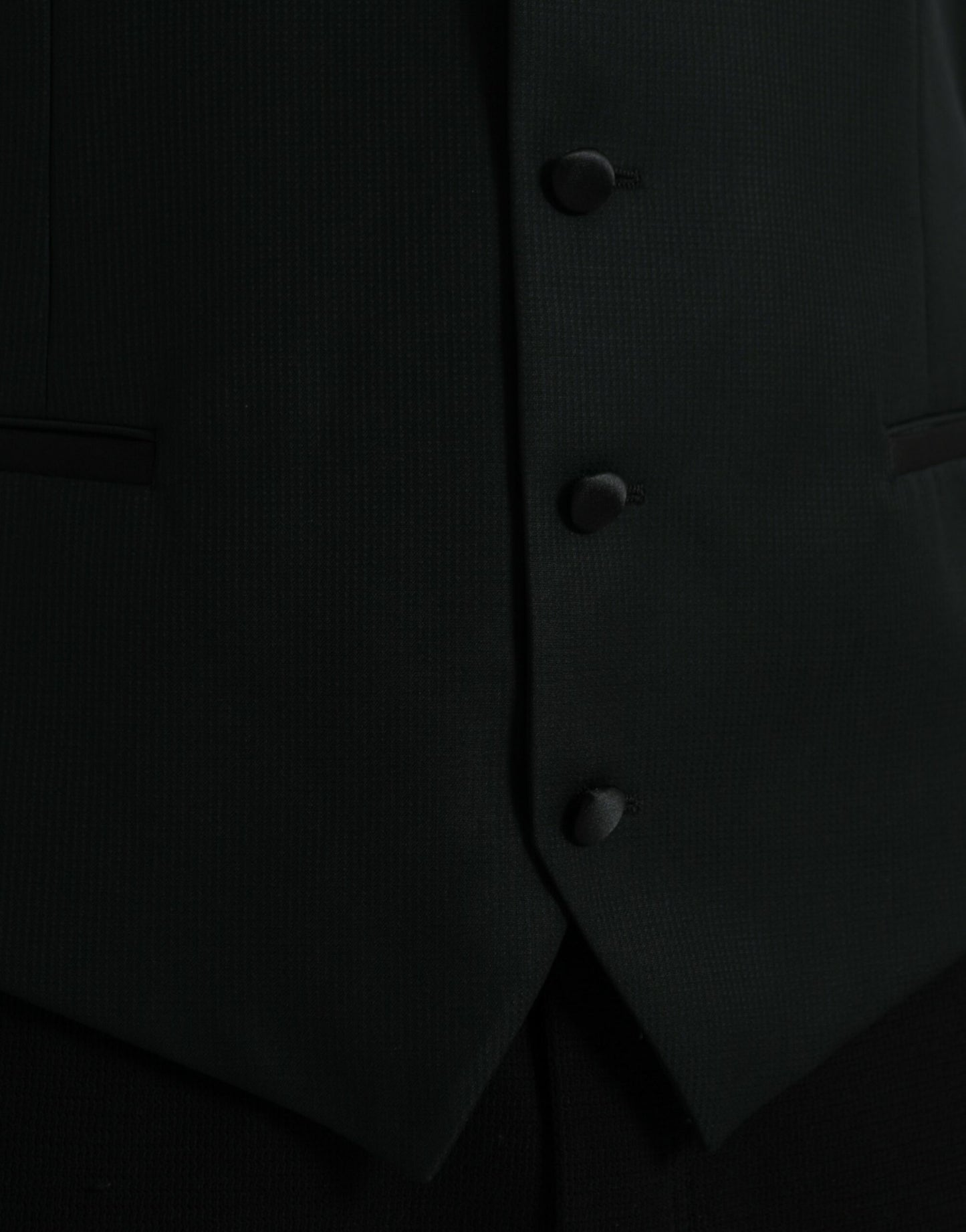 - Black Wool Waistcoat Dress Formal Vest