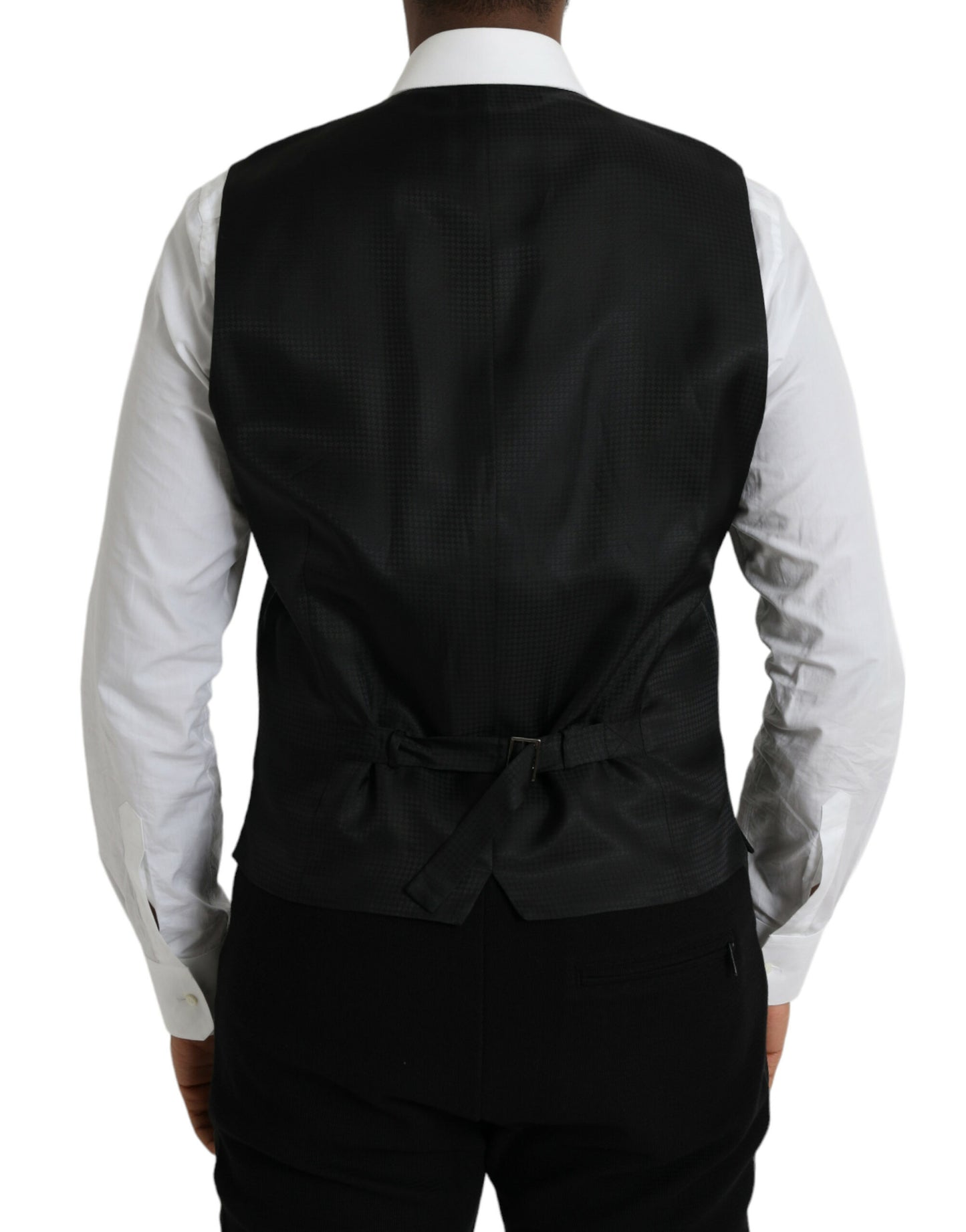 - Black Wool Waistcoat Dress Formal Vest