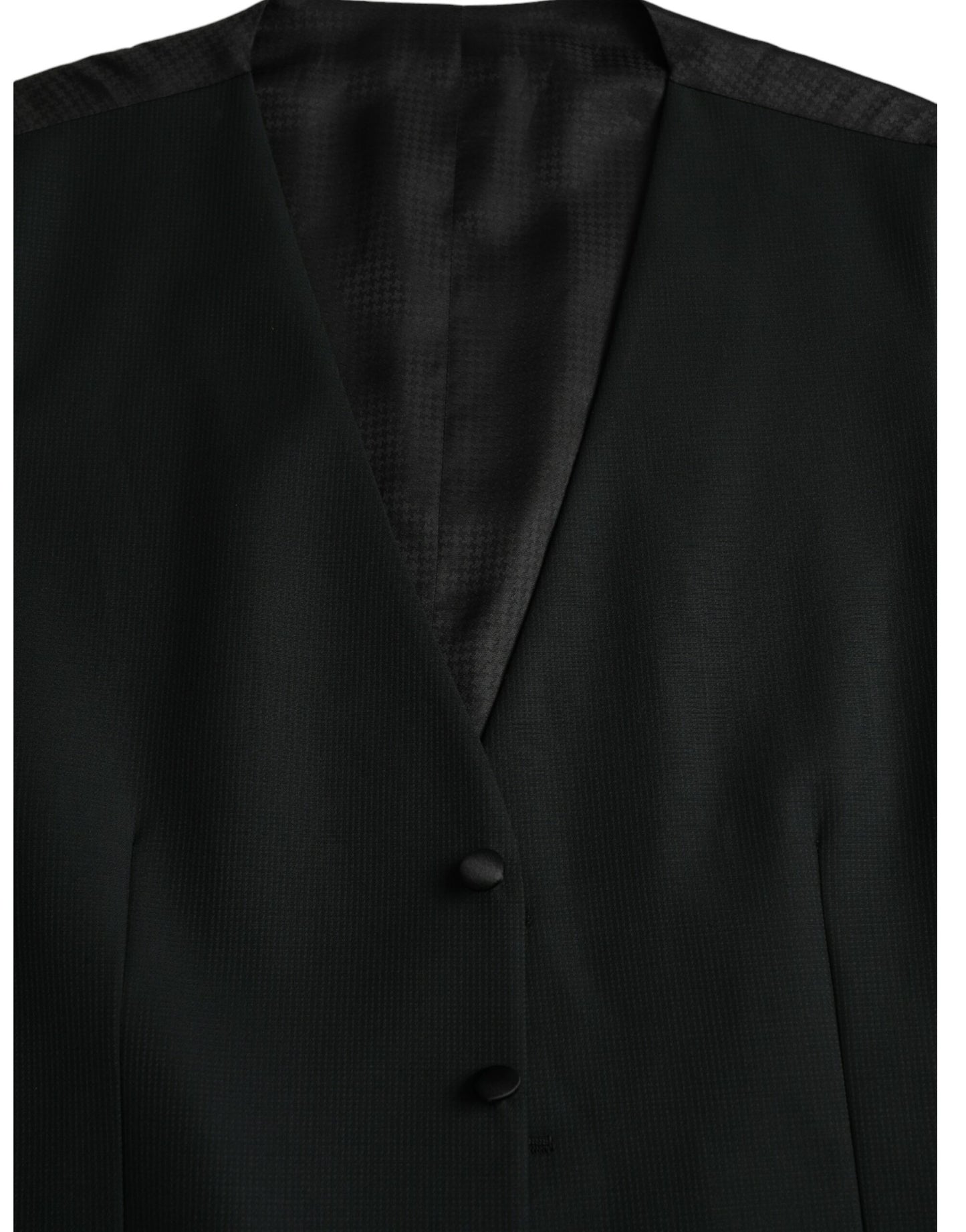 - Black Wool Waistcoat Dress Formal Vest