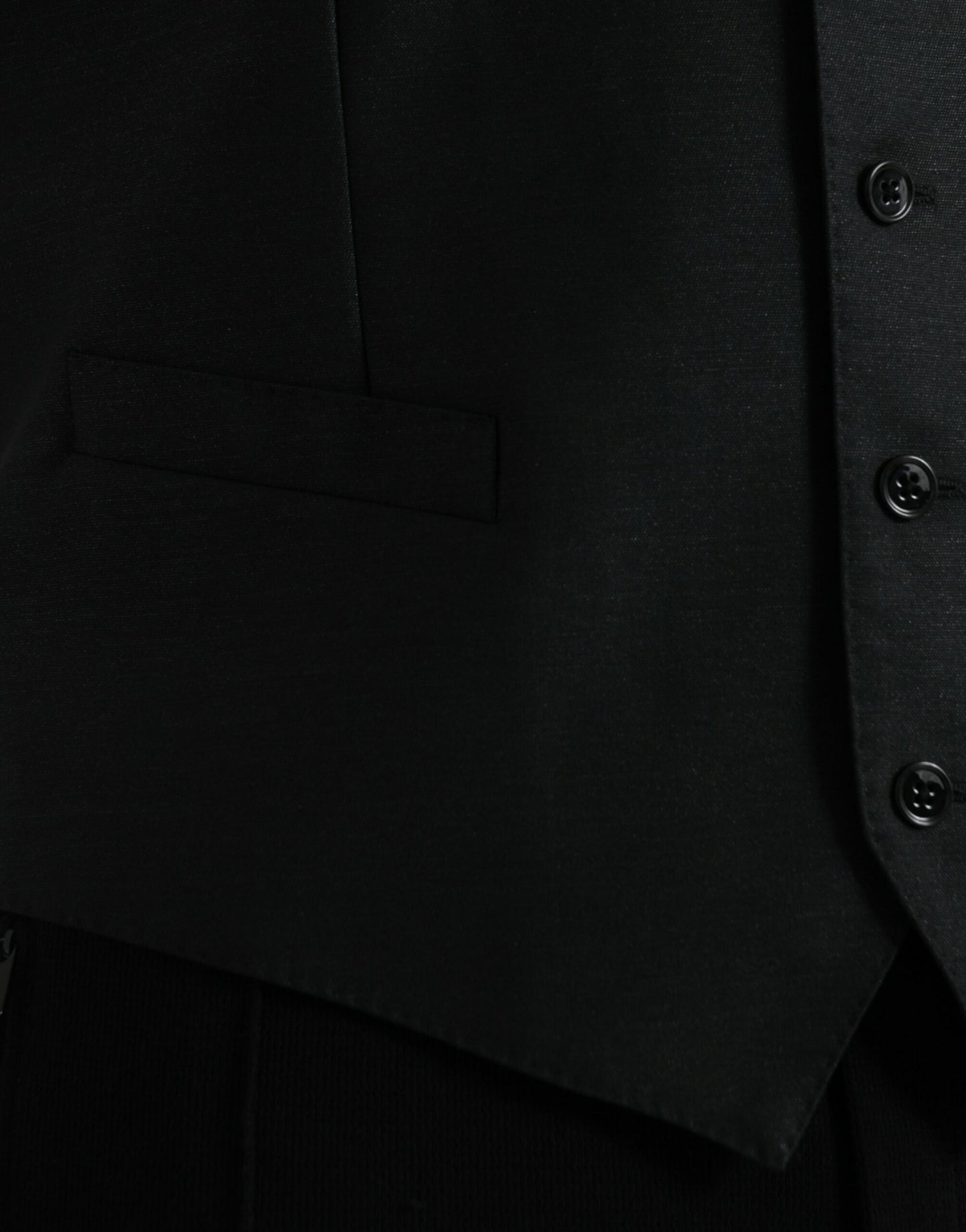 - Black Wool Waistcoat Dress Formal Vest