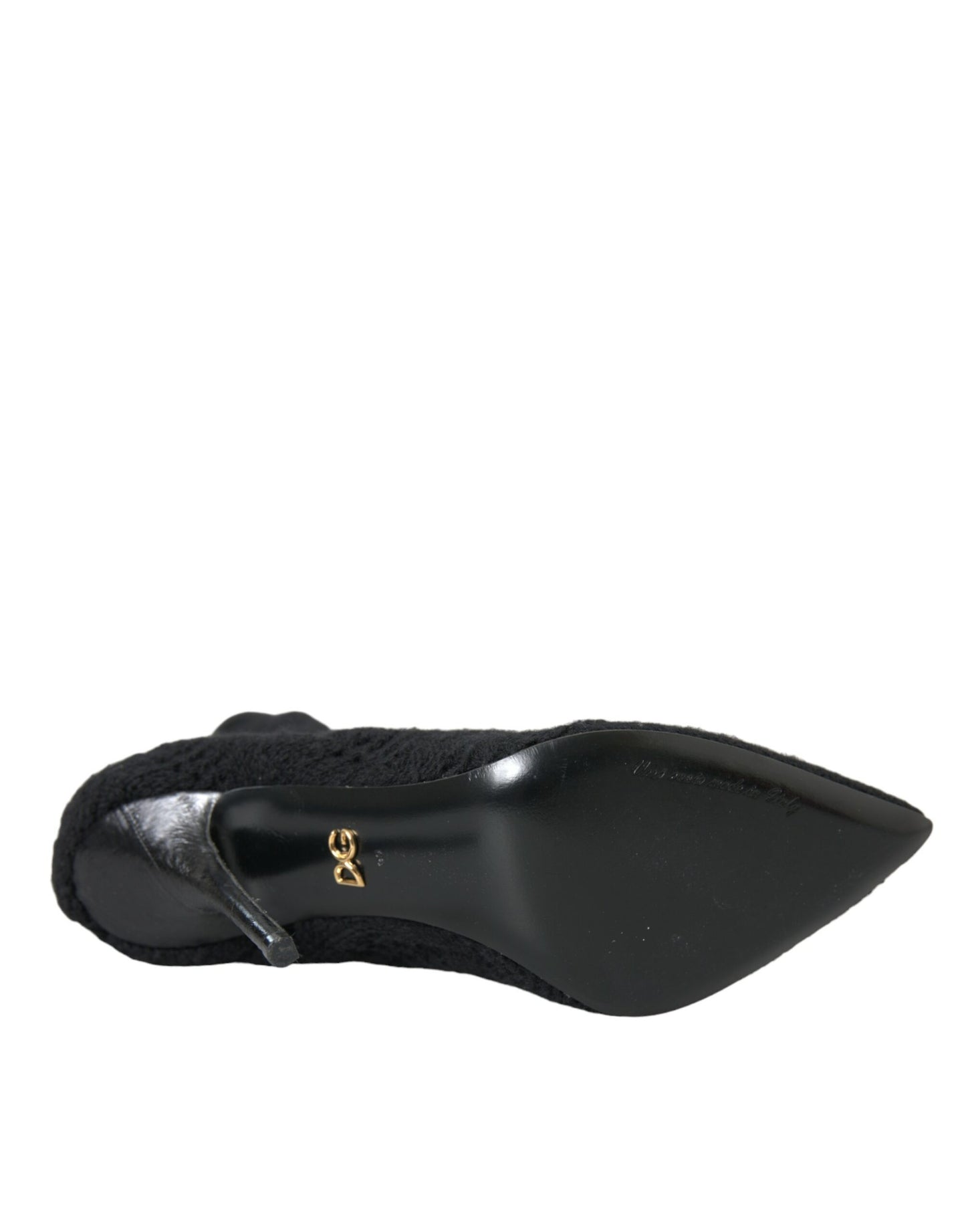 - Black Stiletto Heels Mid Calf Boots Shoes