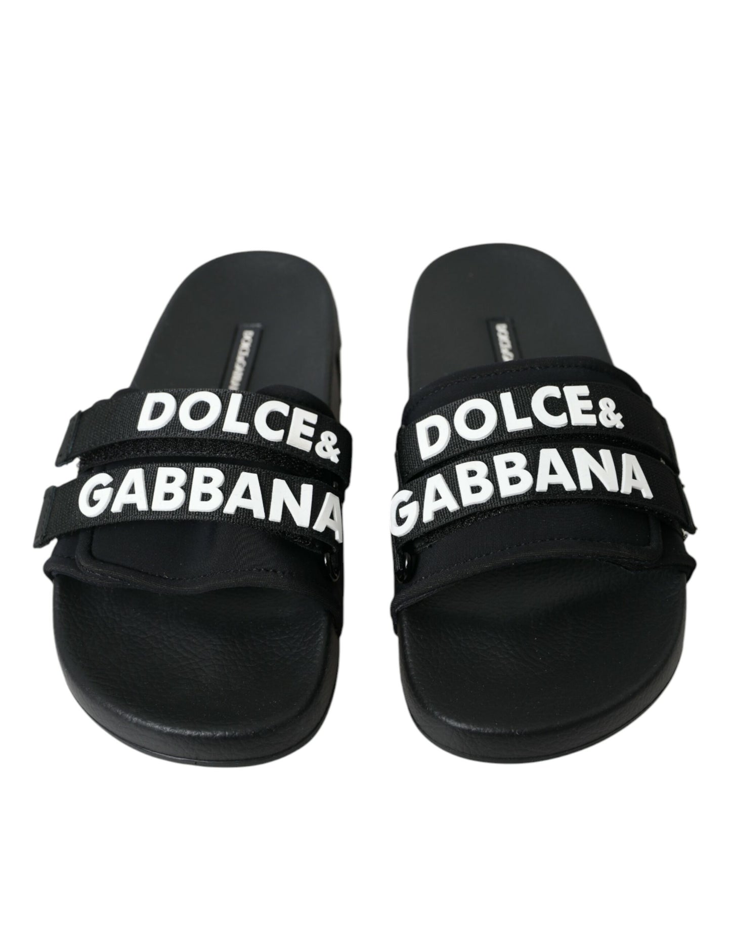 - Black Neoprene Slides Flats Beachwear Shoes