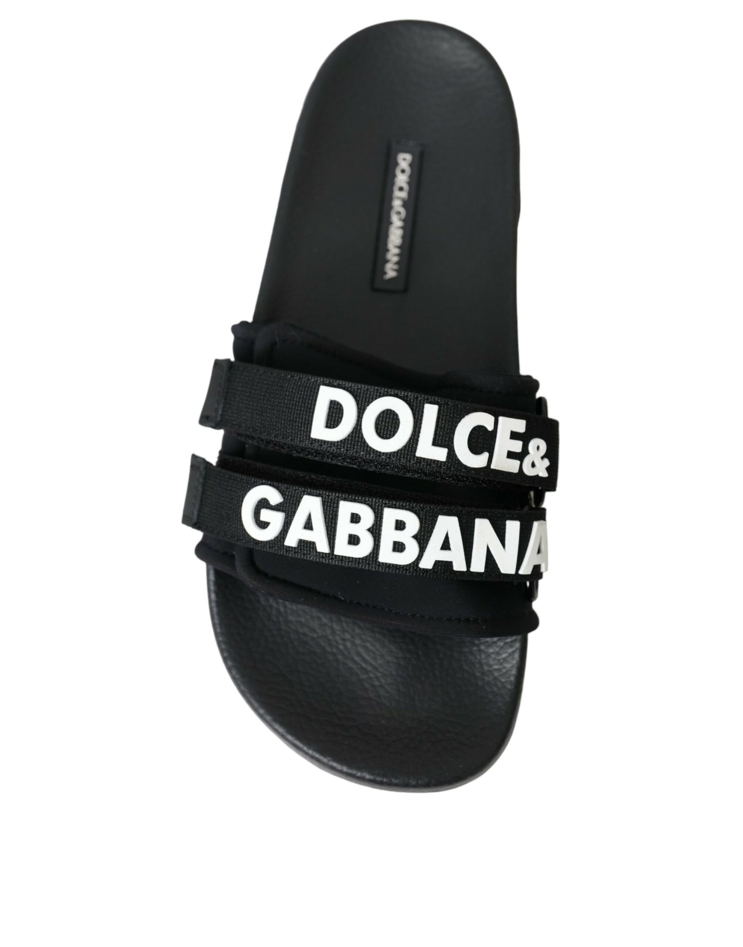 - Black Neoprene Slides Flats Beachwear Shoes