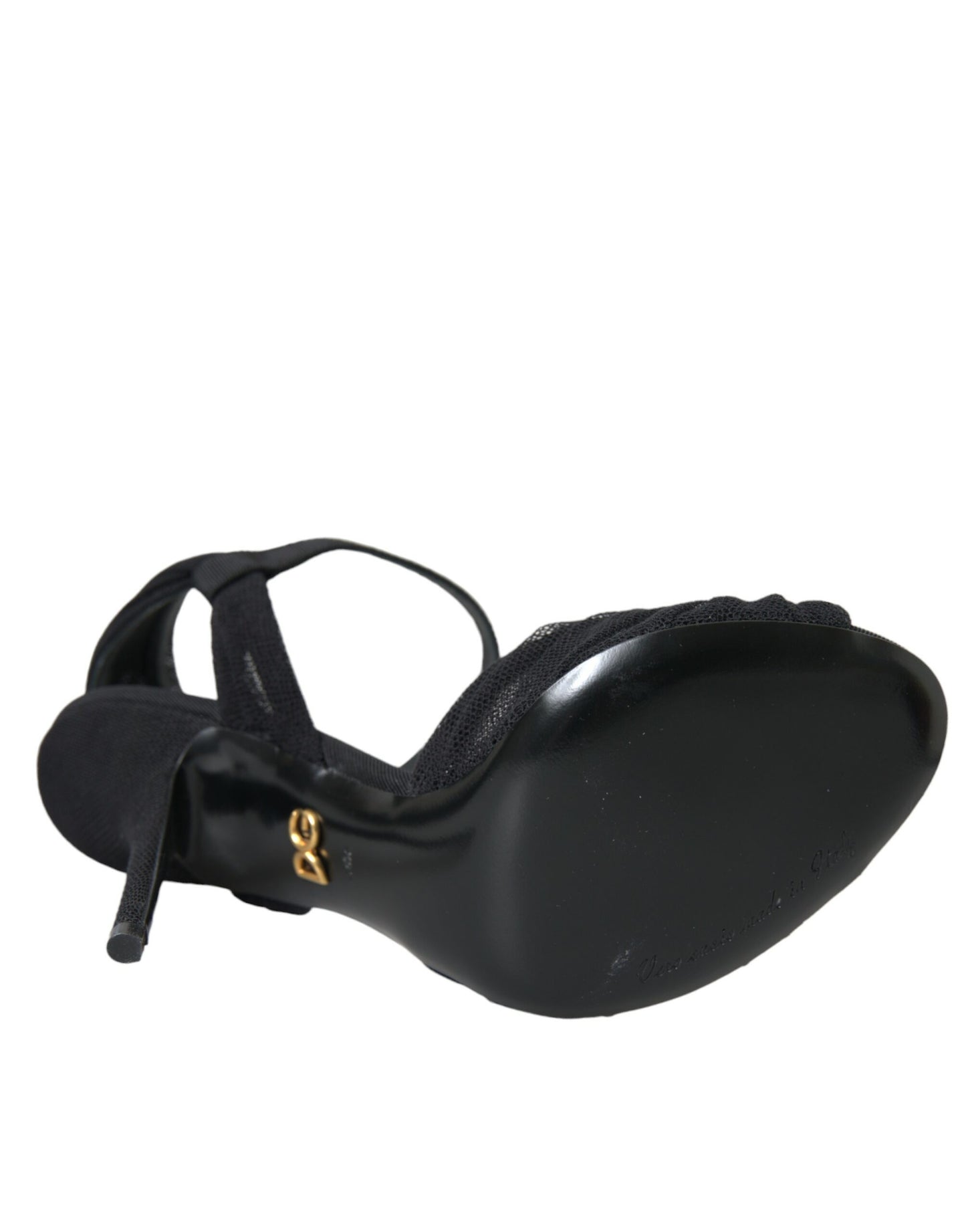 - Black Suede Embellished Heels Sandals Shoes