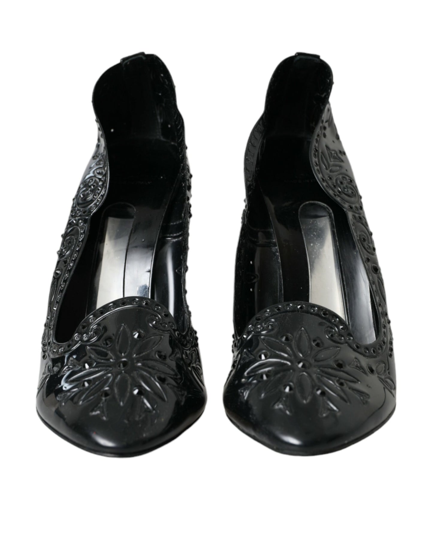 Black Crystal CINDERELLA Heels Pumps Shoes - The Luxe Alliance