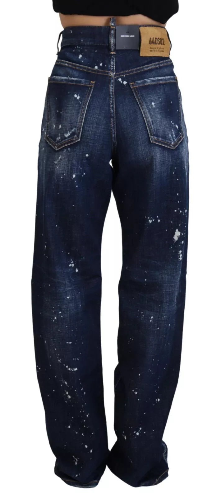 - Blue High Waist Tattered Denim Jeans San Diego