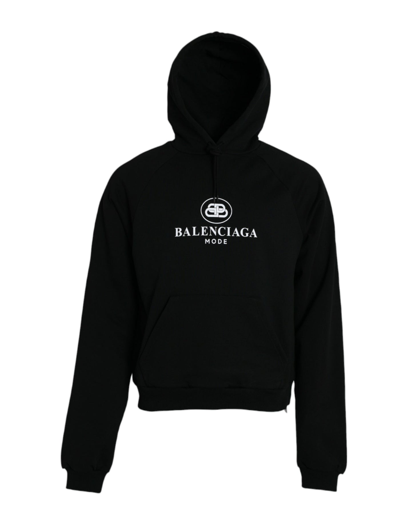 - Black Cotton Logo Hooded Pullover Sweatshirt Sweater