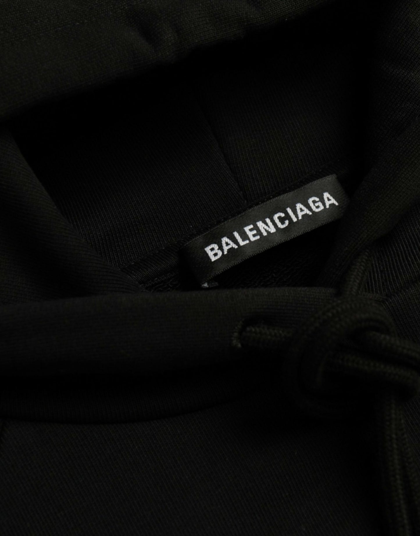 - Black Cotton Logo Hooded Pullover Sweatshirt Sweater