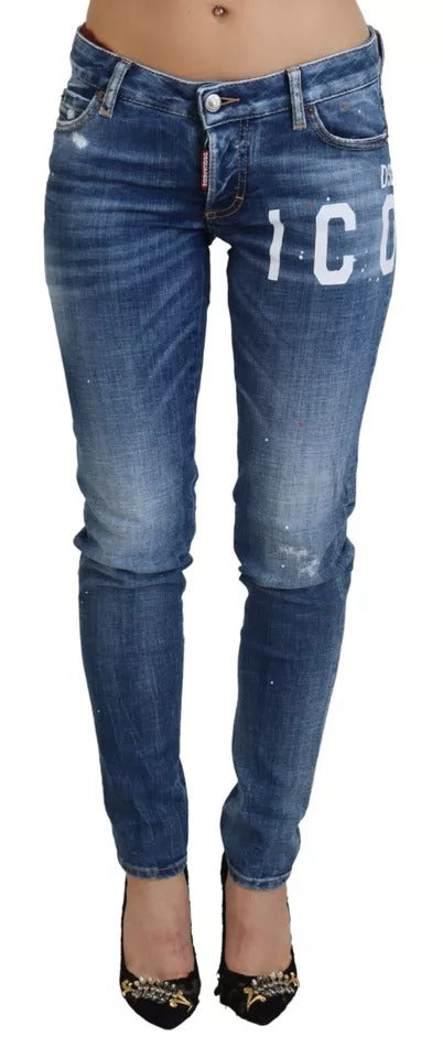 - Blue Icon Low Waist Skinny Jennifer Denim Jeans