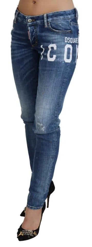 - Blue Icon Low Waist Skinny Jennifer Denim Jeans