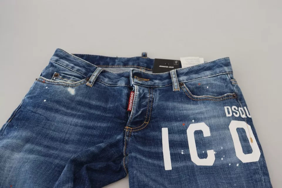 - Blue Icon Low Waist Skinny Jennifer Denim Jeans