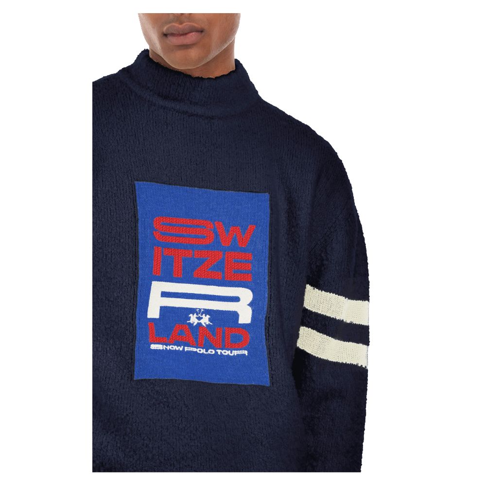 Blue Polyamide Sweater - The Luxe Alliance