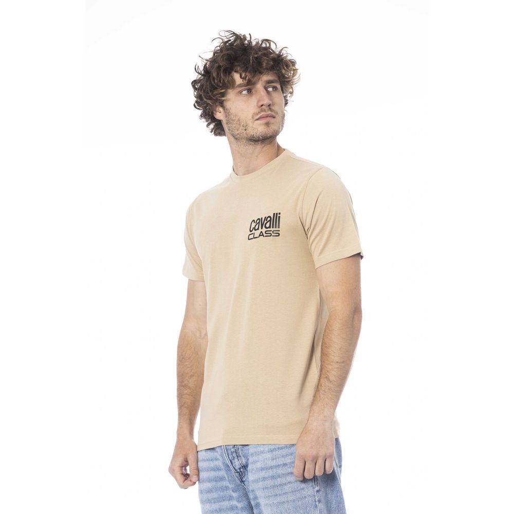 Beige Cotton Men T-Shirt - The Luxe Alliance