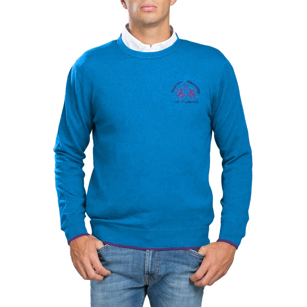 Light Blue Acrylic Sweater - The Luxe Alliance
