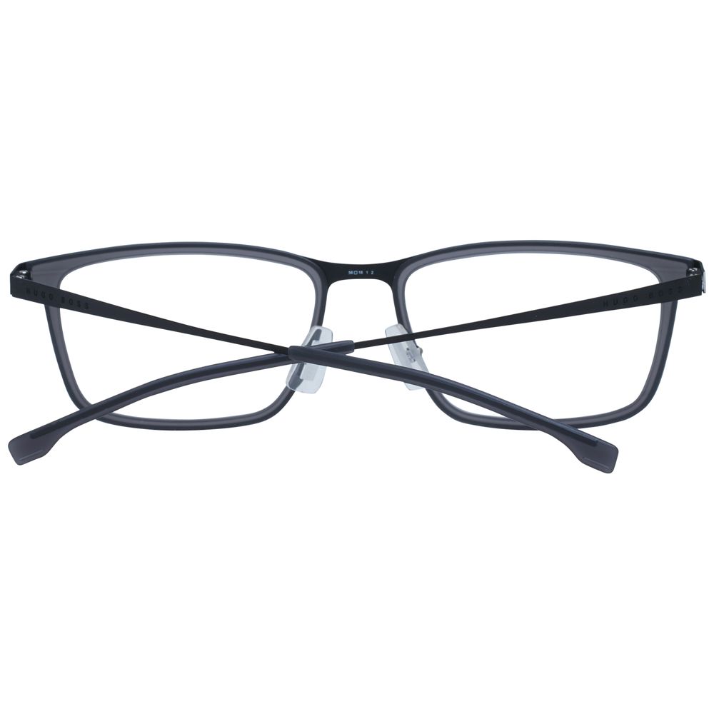 Hugo Boss Men’s Optical Frames – Grey Rectangle Frame, 56mm