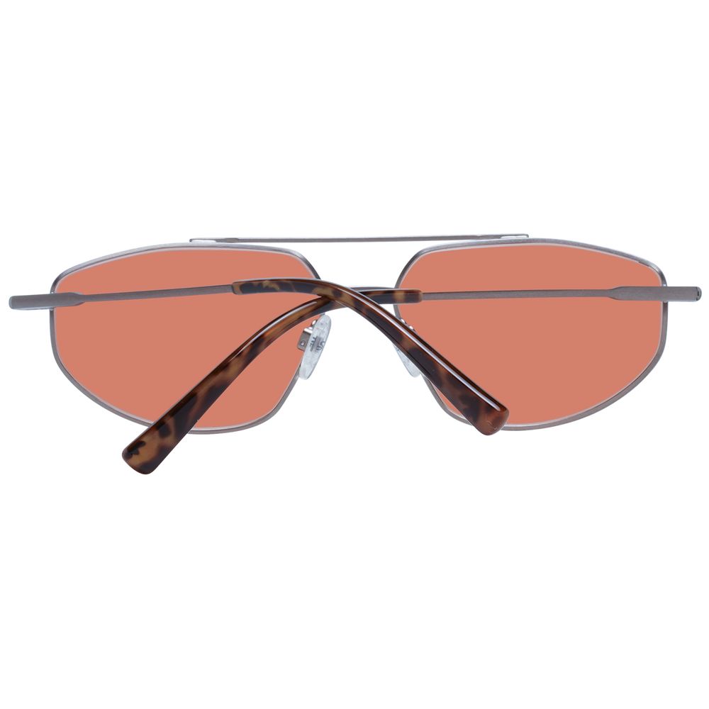 Serengeti Bronze Men’s Aviator Sunglasses with Orange Lenses, 57mm