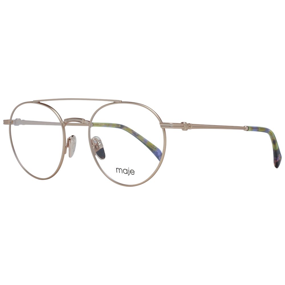 Maje Women's Optical Frames – Gold Full-Rim Aviator