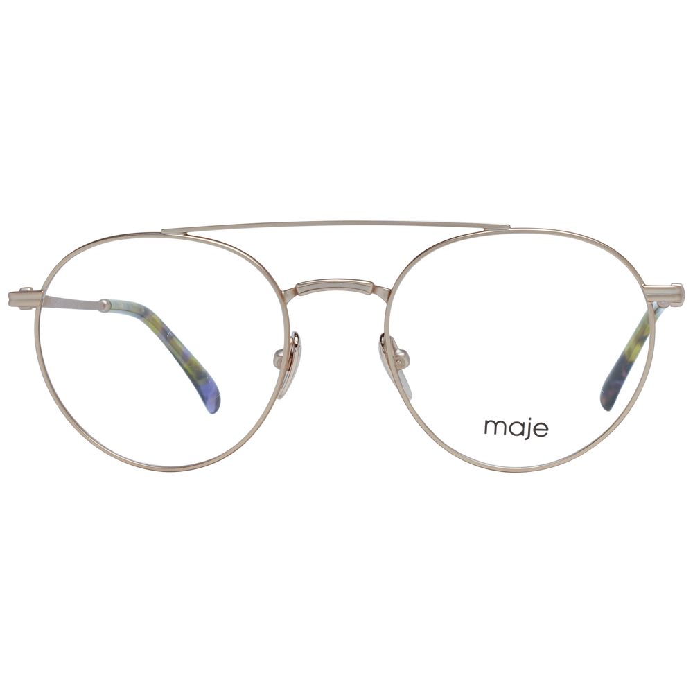 Maje Women's Optical Frames – Gold Full-Rim Aviator