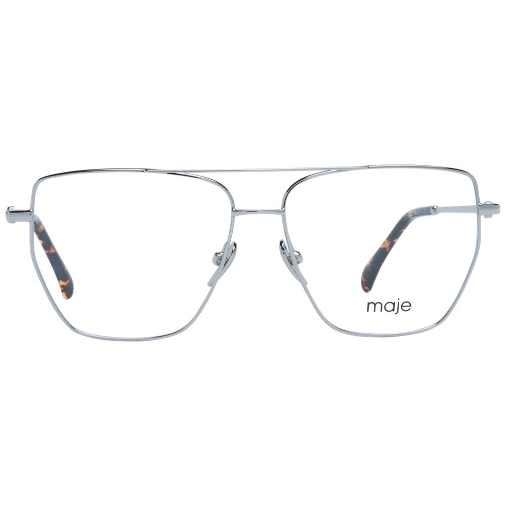 Maje Women’s Optical Frames – Silver Full-Rim, 53mm