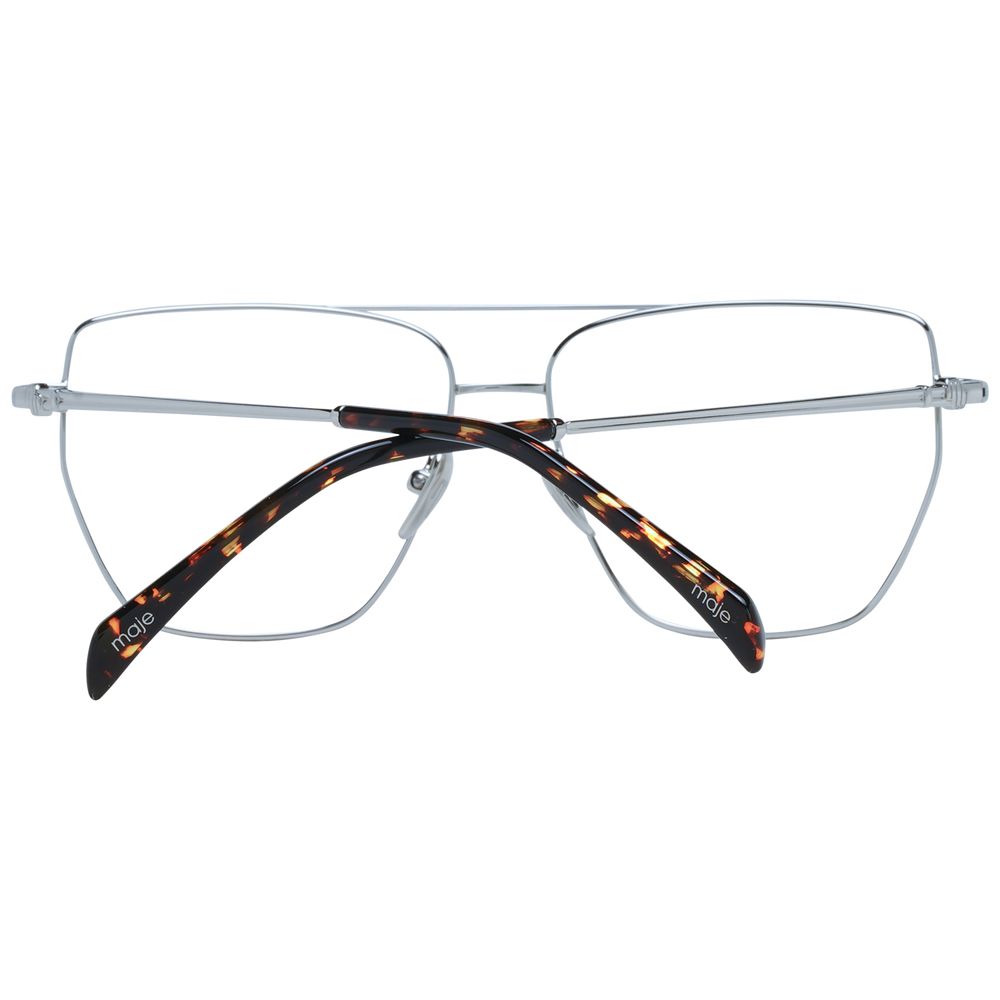 Maje Women’s Optical Frames – Silver Full-Rim, 53mm