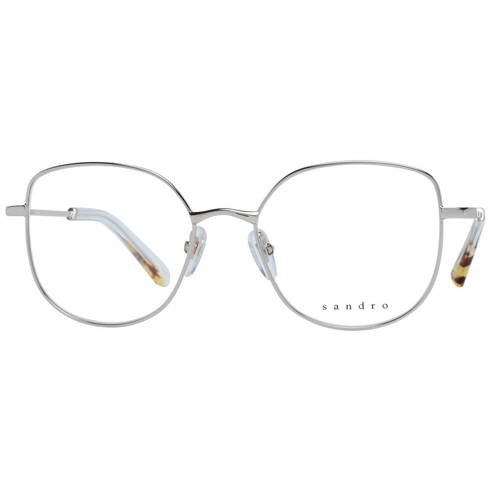 Sandro Silver Women’s Optical Glasses – Square Stainless Steel Frame