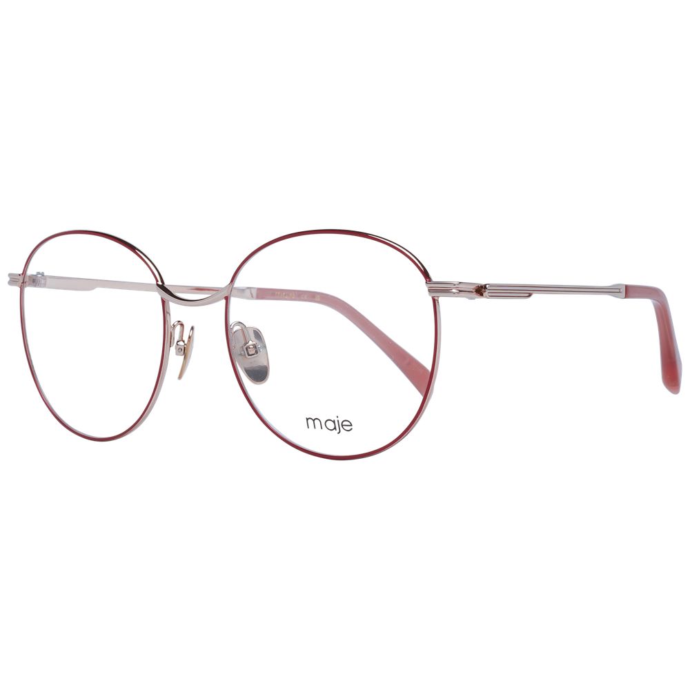 Maje Women’s Optical Frames – Red Round Frame, 55mm