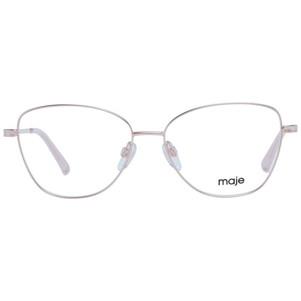Maje Women’s Optical Glasses – Rose Gold Square Frame, 54mm
