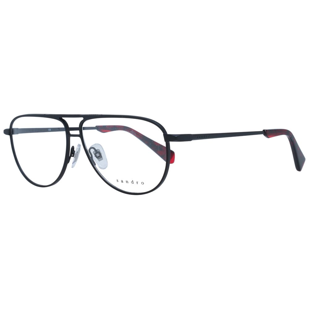 Sandro Men's Optical Glasses – Black Full-Rim Frame, 57mm