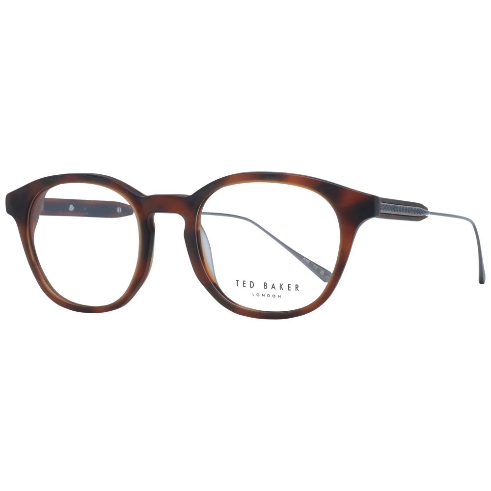Ted Baker Men’s Optical Frames – Brown Round Frame, 50mm