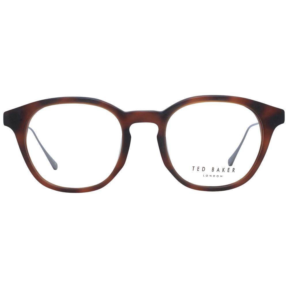Ted Baker Men’s Optical Frames – Brown Round Frame, 50mm