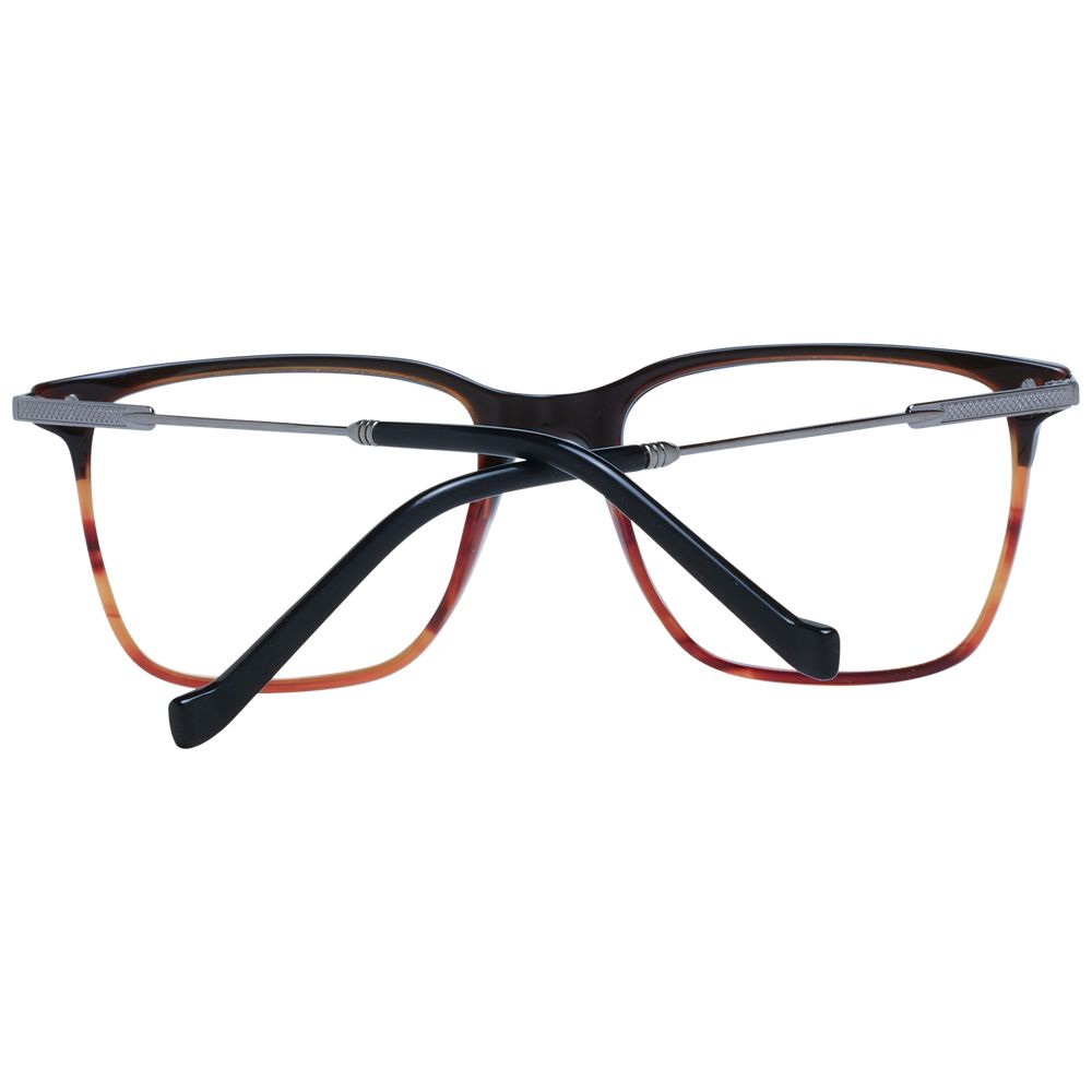 Hackett Brown Men’s Optical Glasses – Square Full-Rim Frame, 53mm