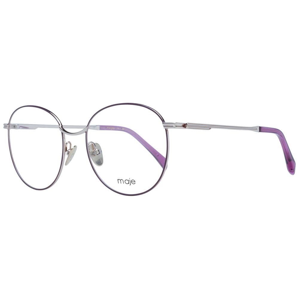 Maje Women’s Optical Glasses – Purple Round Frame, 55mm