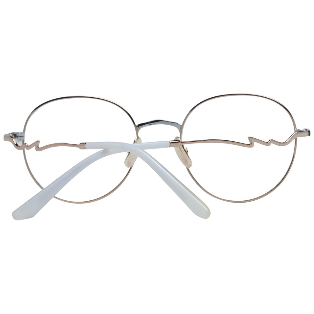 Sandro Gold Women’s Optical Frames – Round Full-Rim Style