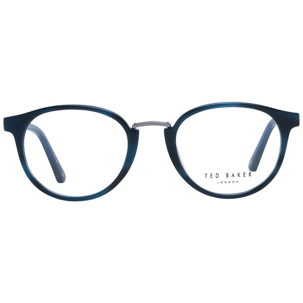Ted Baker Men’s Optical Glasses – Blue Round Frames, 50mm