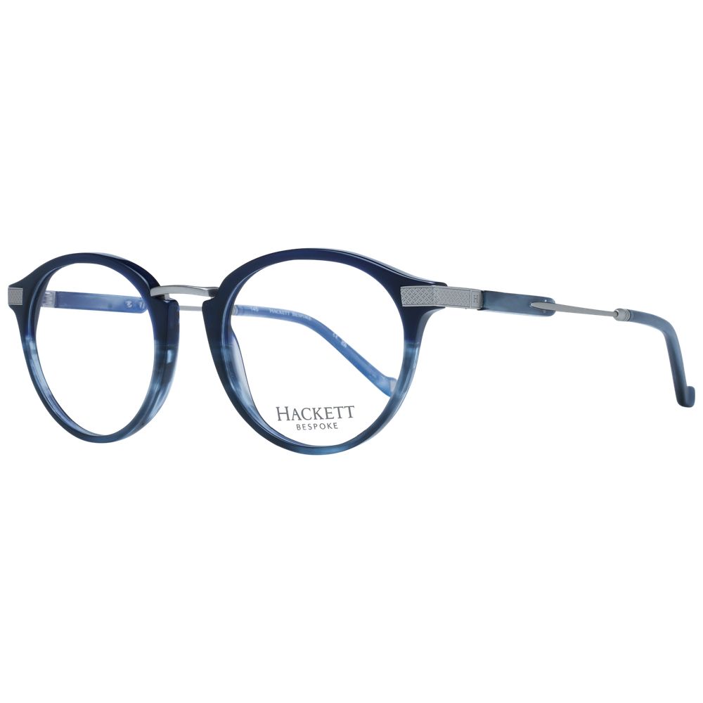 Hackett Blue Men’s Optical Frames – Stylish Round Design, 50mm