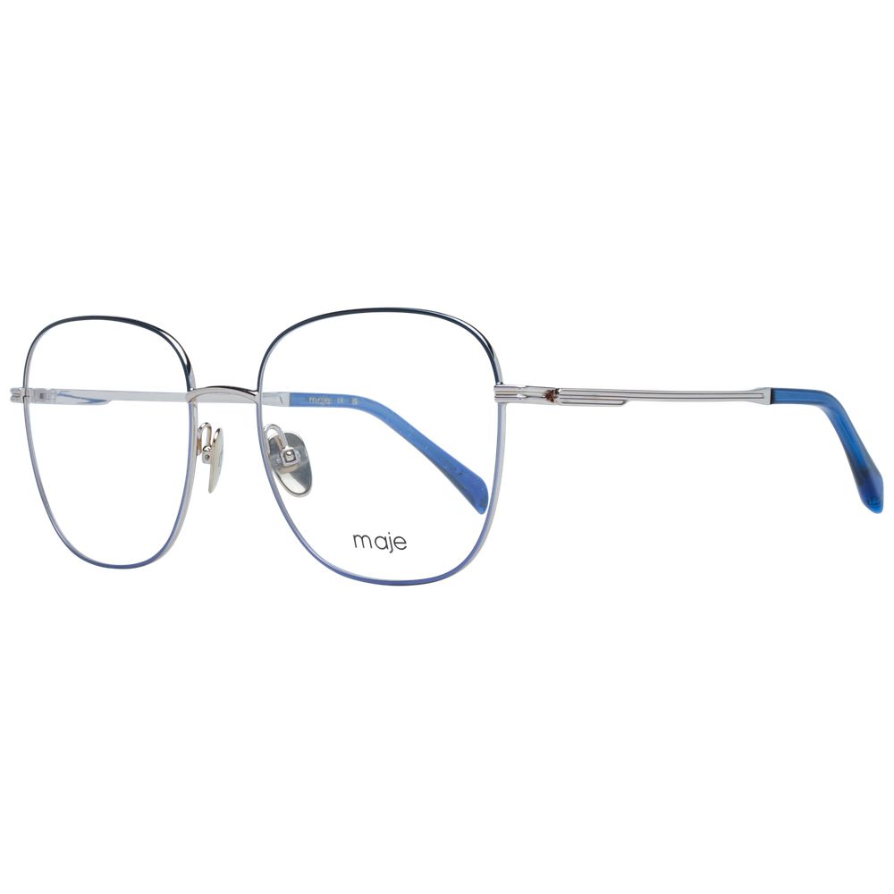 Maje Women’s Optical Frames – Blue Square Full-Rim, 55mm