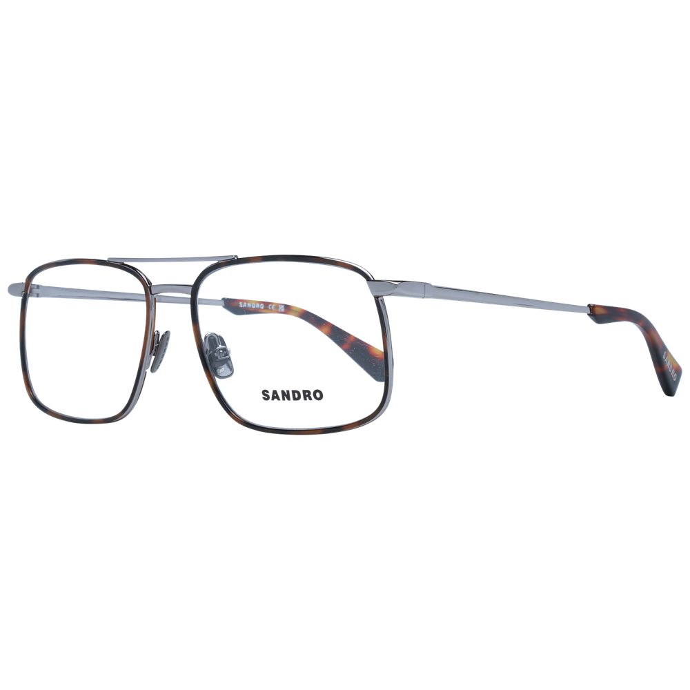 Sandro Gray Men's Optical Frames – Aviator Full-Rim Design