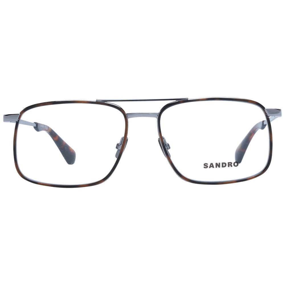 Sandro Gray Men's Optical Frames – Aviator Full-Rim Design