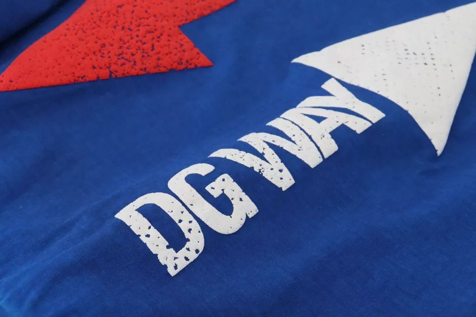 - Blue DGWAY Cotton Crewneck Pullover Sweater