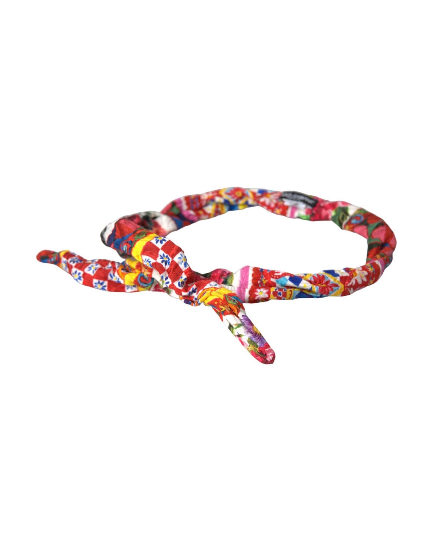 - Multicolor Carretto Print Waist Belt