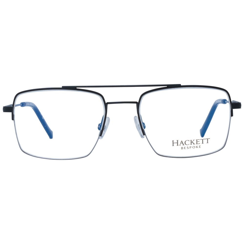 Hackett Black Men's Optical Frames – Half-Rim Designer Style