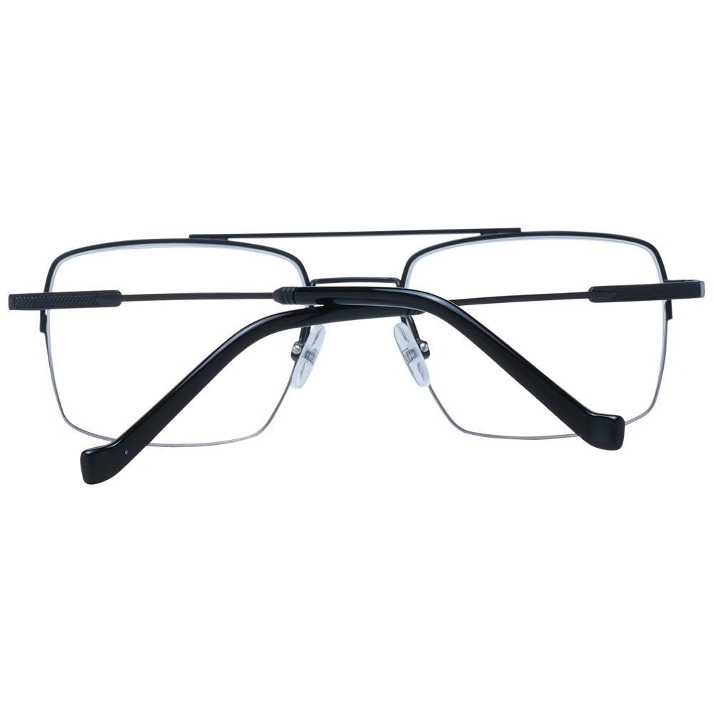 Hackett Black Men's Optical Frames – Half-Rim Designer Style
