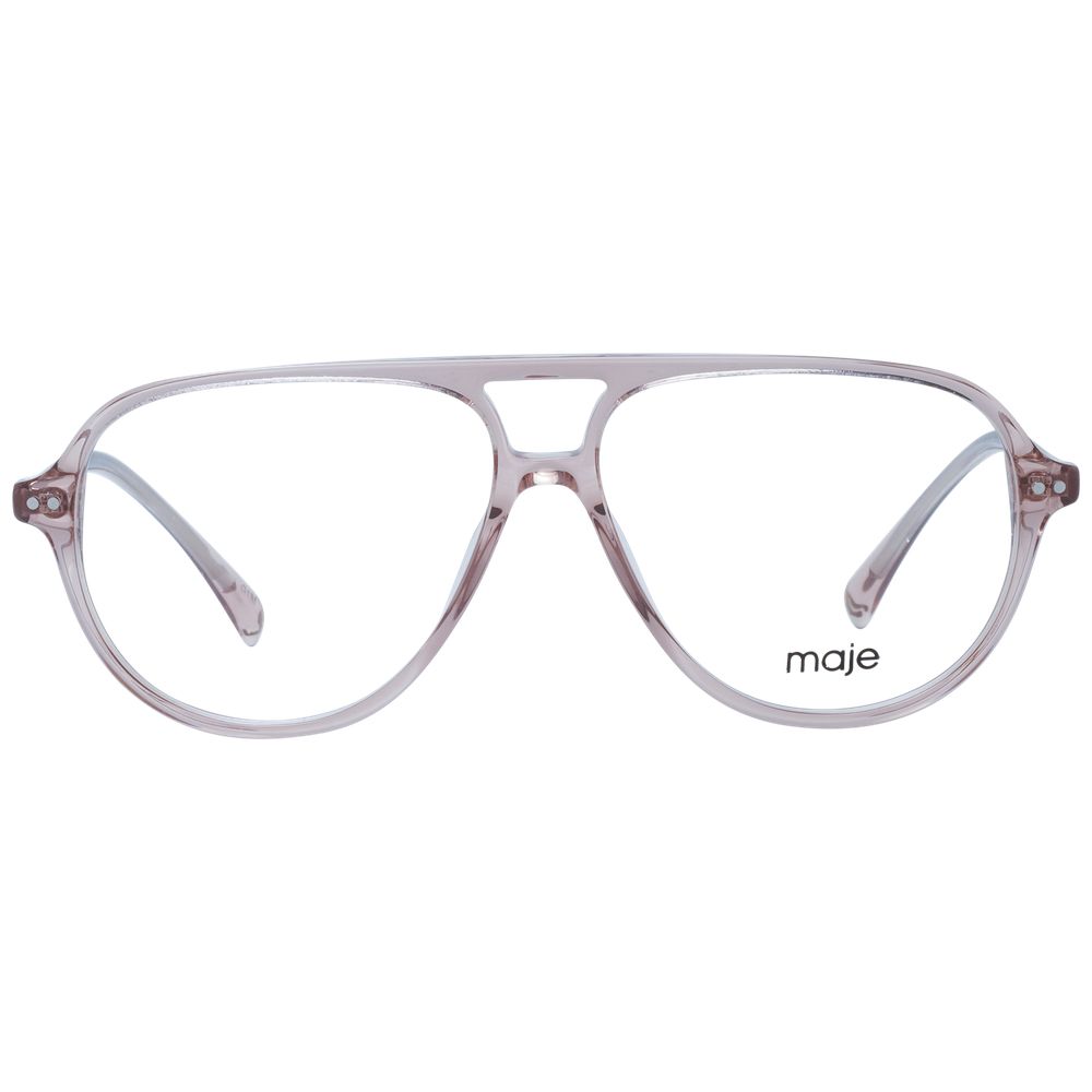 Maje Women’s Optical Frames – Beige Full-Rim Design, 55mm