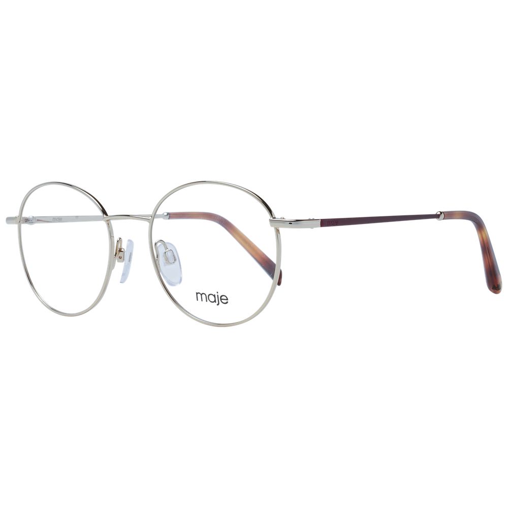 Maje Women’s Optical Glasses – Gold Round Frame, 48mm